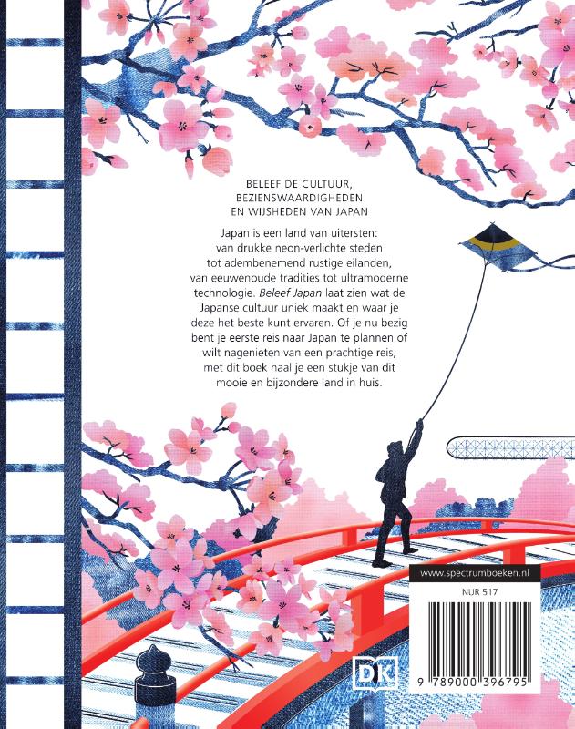 Achterkant van Beleef Japan