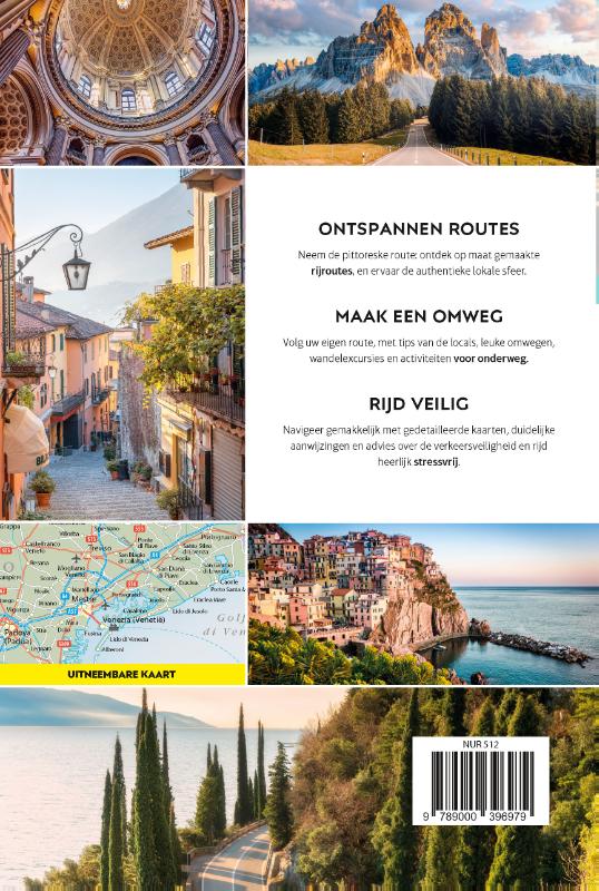 Achterkant van Autoroutes Noord- en Midden-Italië