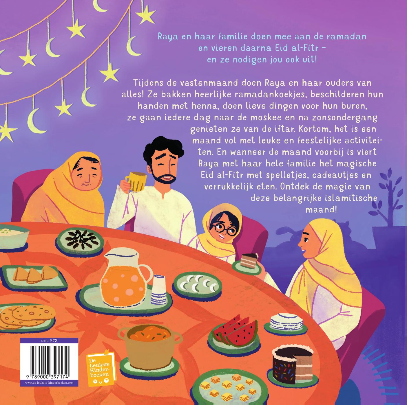 Achterkant van Ramadan en Eid al-Fitr