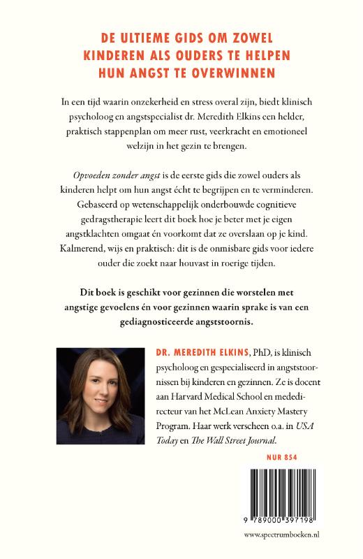 Achterkant van Opvoeden zonder angst