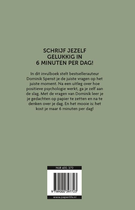 Achterkant van Het 6 minuten dagboek
