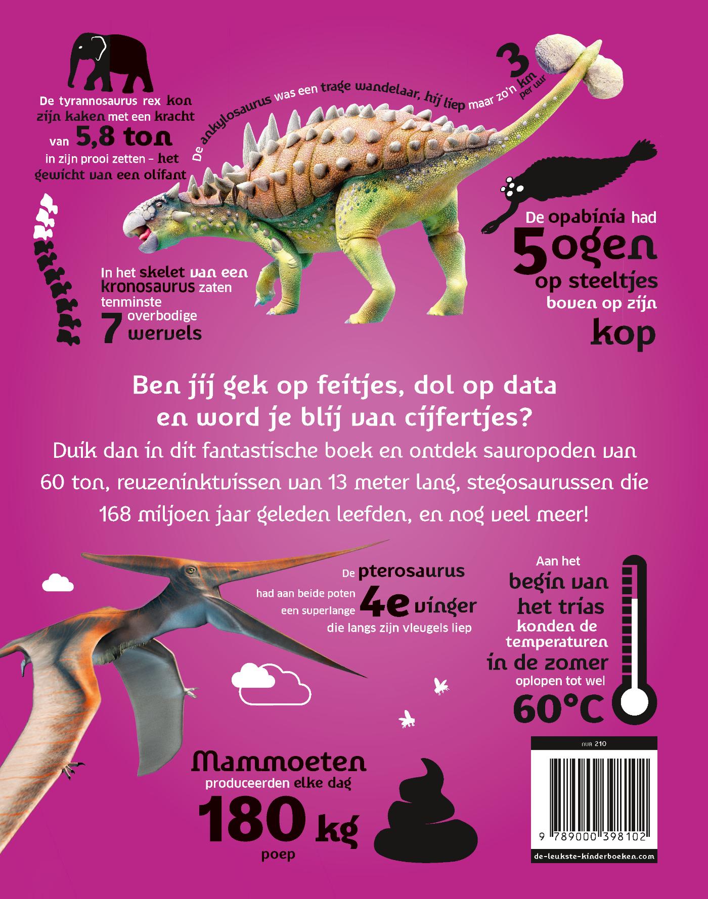 Achterkant van Van kop tot staart: dinosaurussen en andere prehistorische dieren