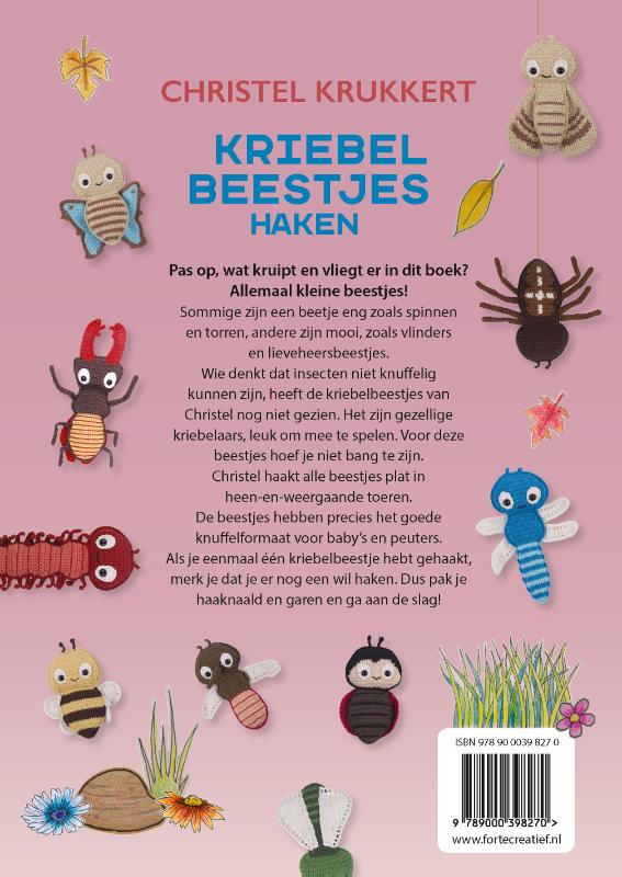Achterkant van Kriebelbeestjes haken