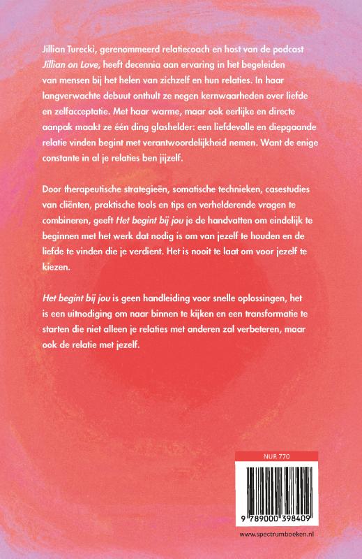Achterkant van Het begint bij jou
