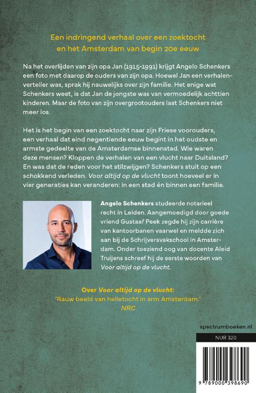 Achterkant van Voor altijd op de vlucht