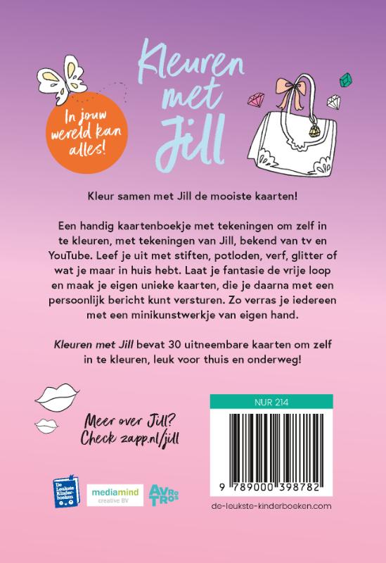 Achterkant van Kleuren met Jill