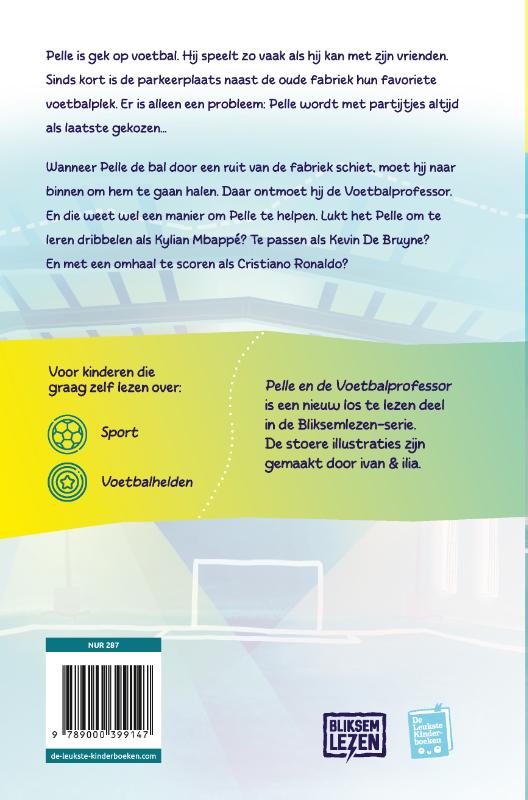 Achterkant van Pelle en de Voetbalprofessor