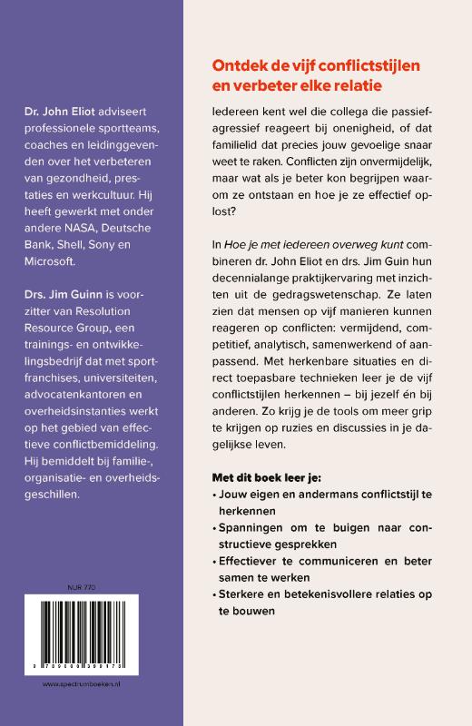 Achterkant van Hoe je met iedereen overweg kunt