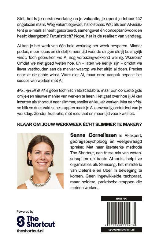 Achterkant van Me, myself & AI