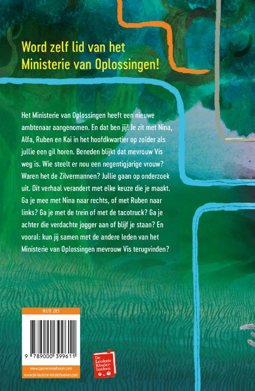 Achterkant van Ministerie van Oplossingen en de verdwijning van mevrouw Vis
