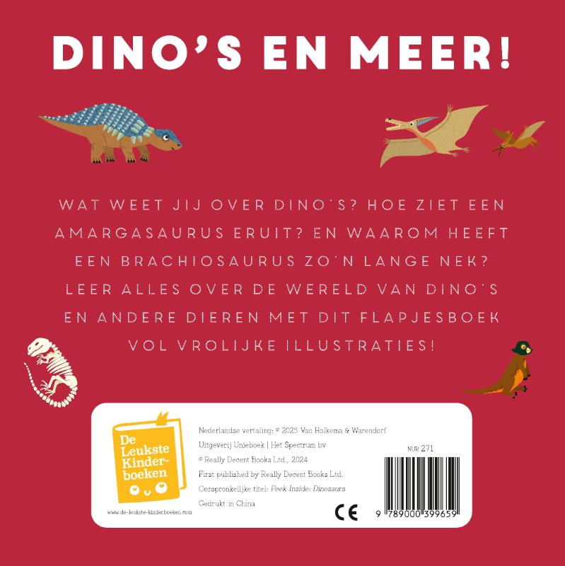 Achterkant van Dino's en meer!