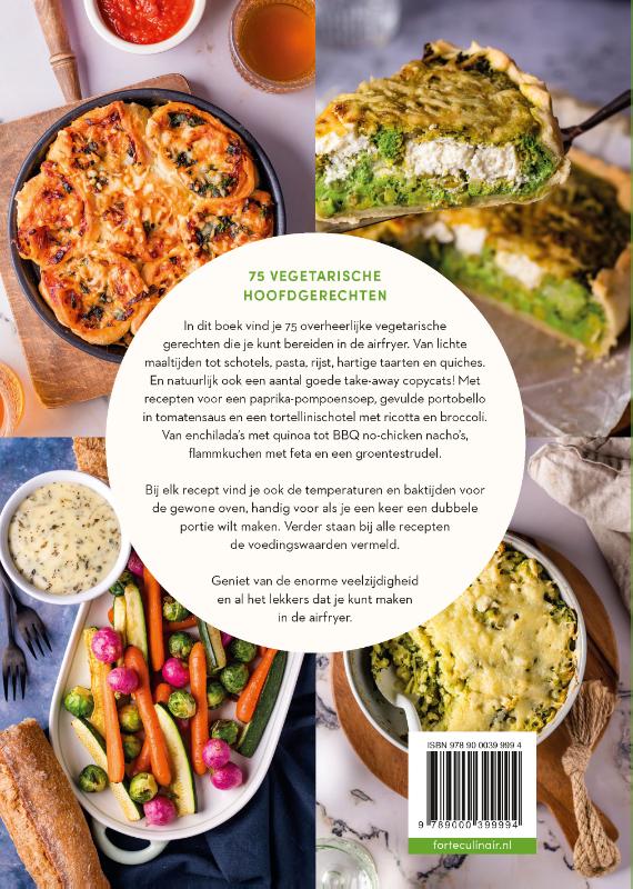 Achterkant van Veggie in de airfryer