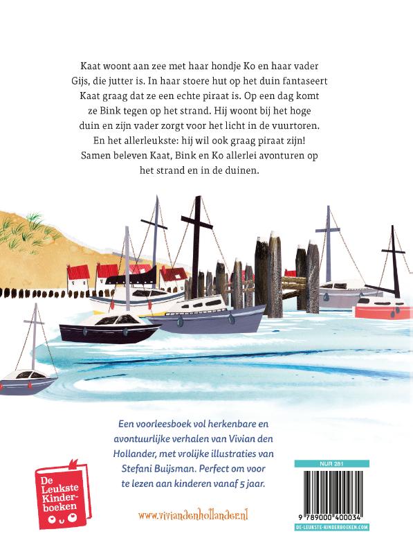Achterkant van Het Kaat en Bink voorleesboek