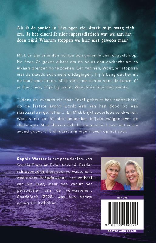 Achterkant van No fear