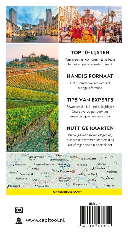 Achterkant van Toscane & Florence