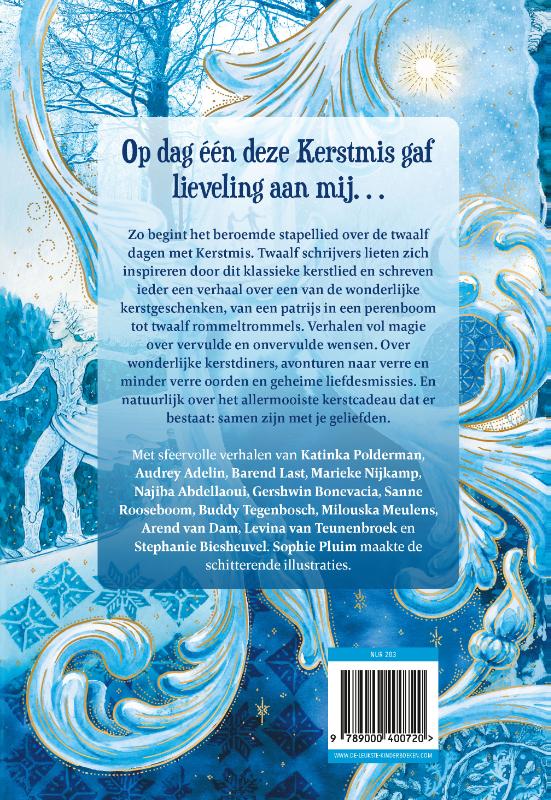 Achterkant van De twaalf dagen met Kerstmis