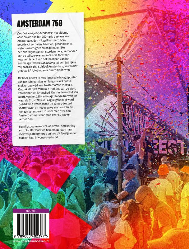 Achterkant van De stad, een jaar, het boek