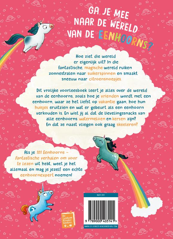 Achterkant van 101 eenhoorns – Fantastische verhalen om voor te lezen