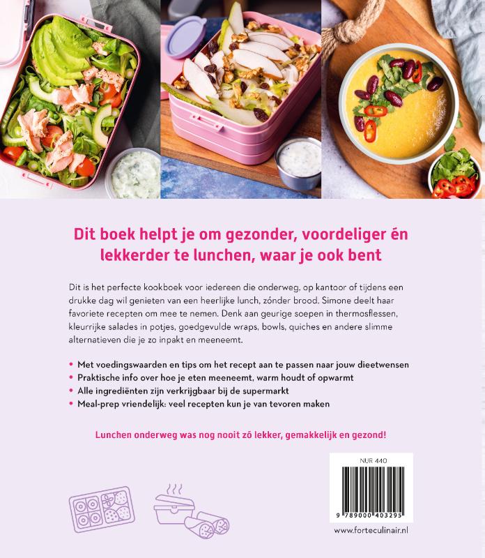 Achterkant van Lunchen zonder boterham - to go