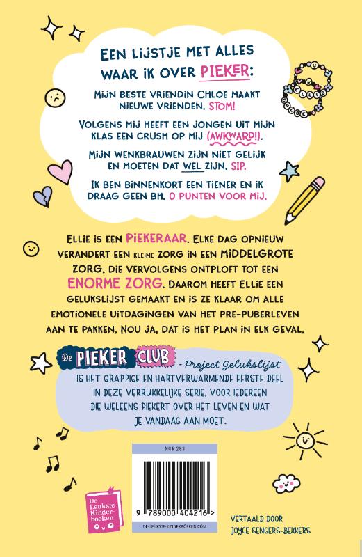 Achterkant van Project gelukslijst