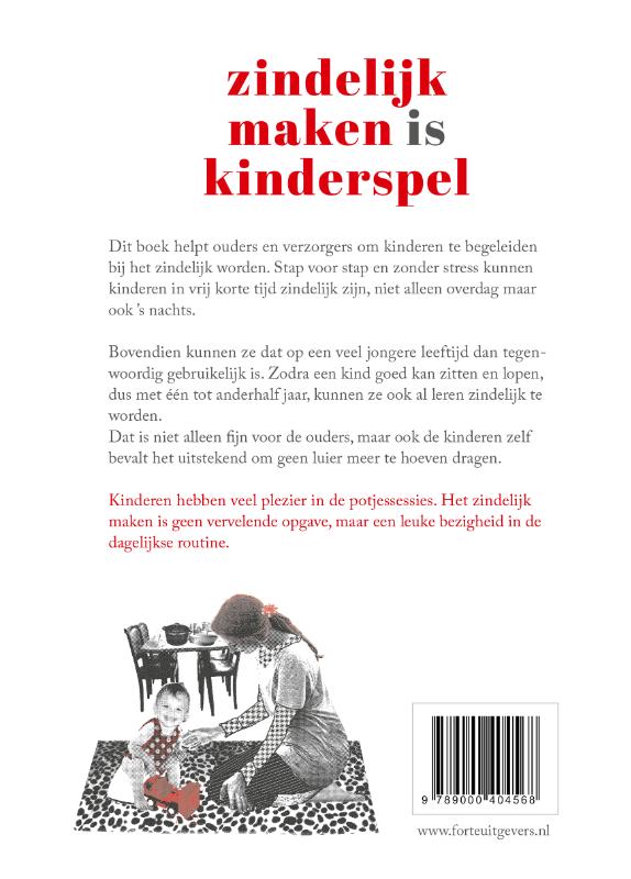 Achterkant van Zindelijk maken is kinderspel