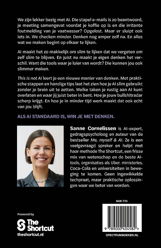 Achterkant van This is not AI