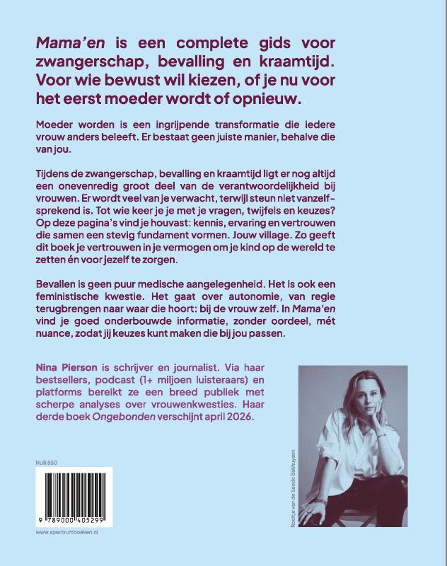 Achterkant van Mama'en - Hét boek voor de vrouw die moeder wordt