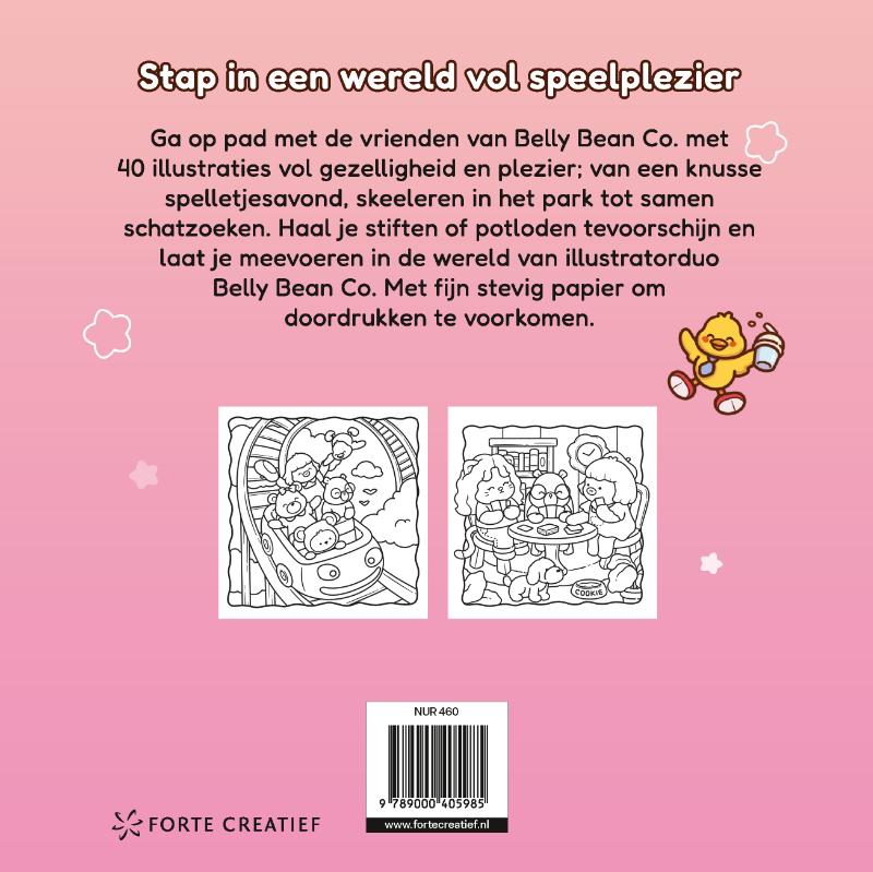 Achterkant van Cozy & cute fun met vrienden