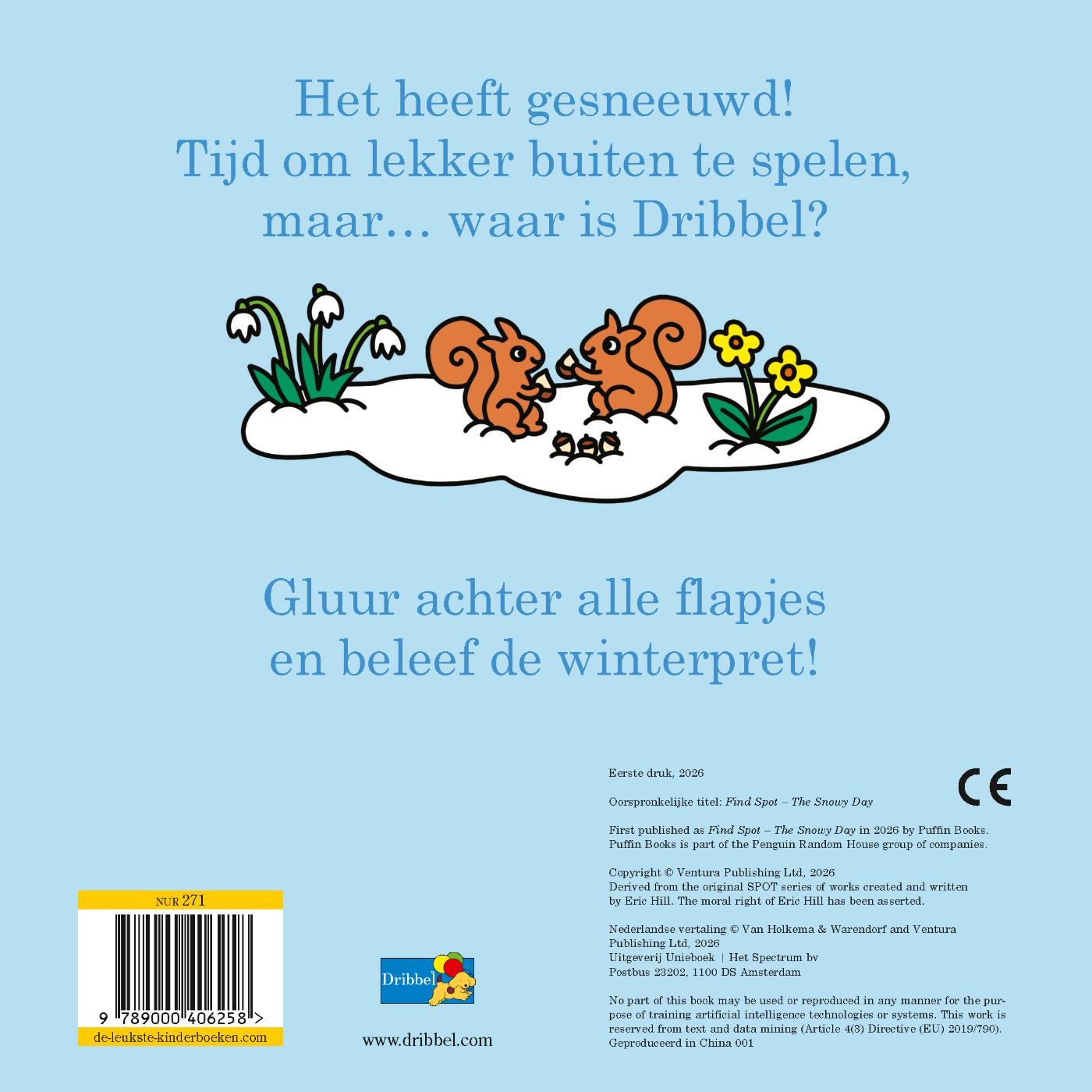 Achterkant van Dribbel in de winter