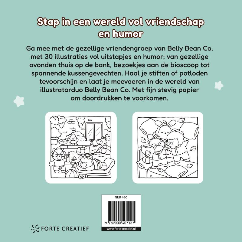 Achterkant van Cozy & cute met Friends