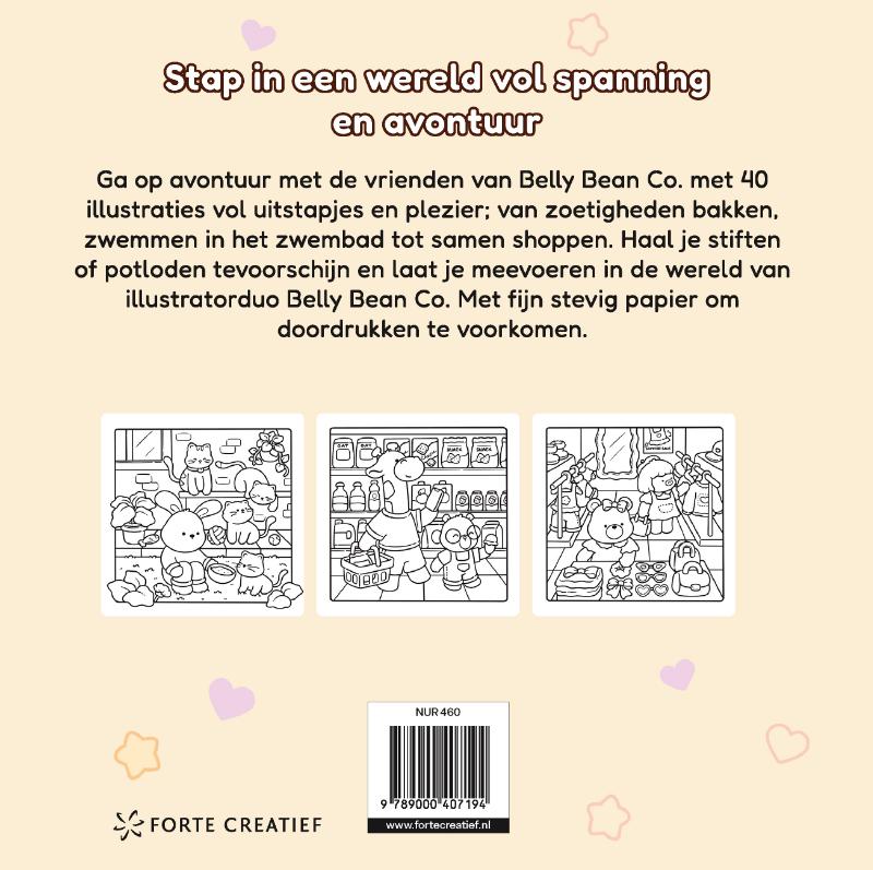 Achterkant van Cozy & cute op avontuur