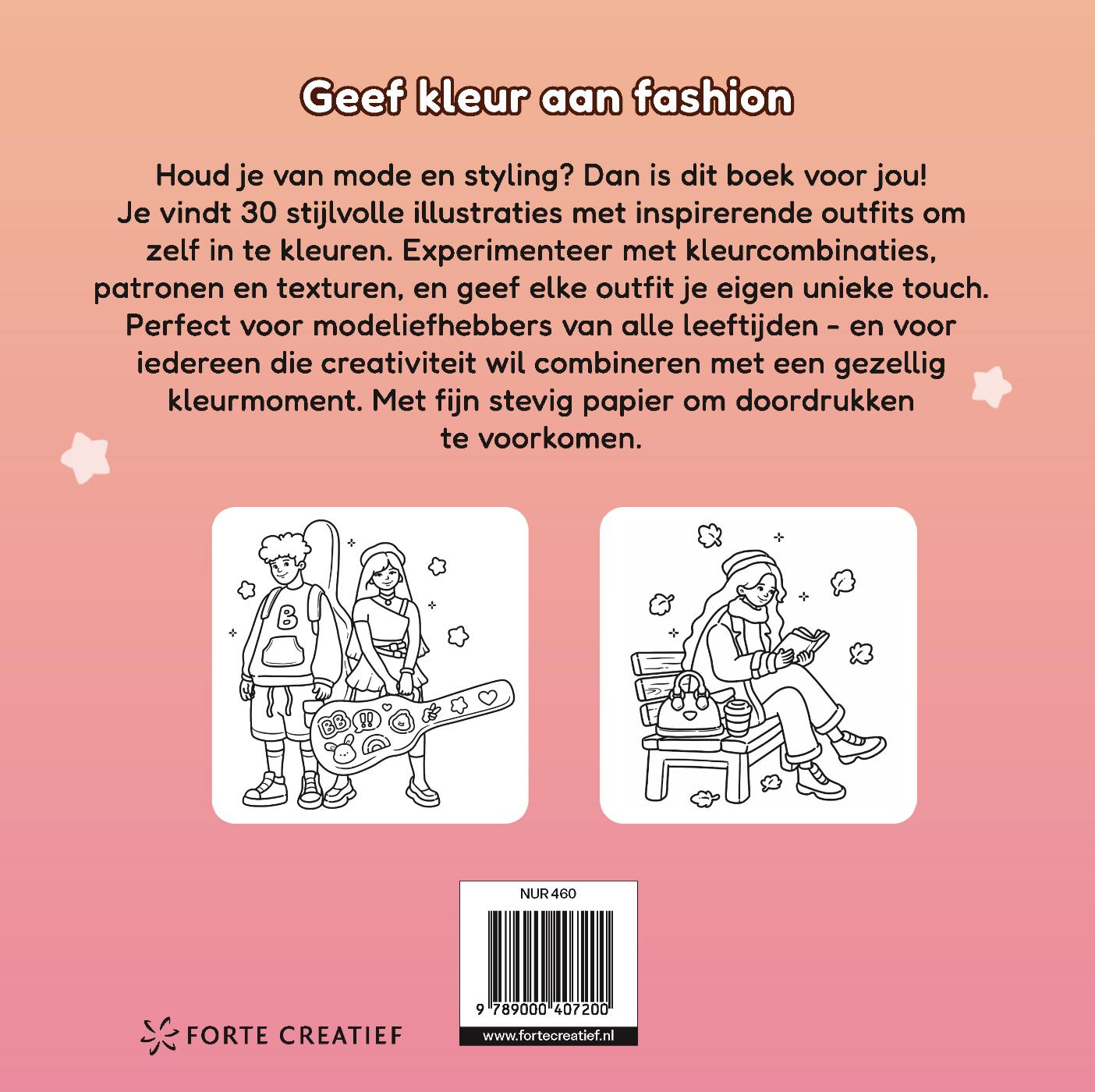 Achterkant van Cozy & cute met fashion