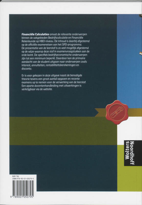 Achterkant van Financiele calculaties
