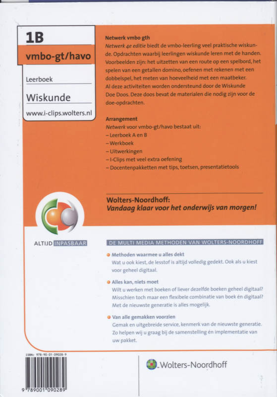 Achterkant van Leerboek
