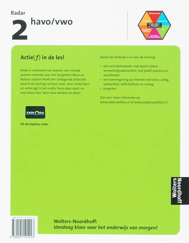 Achterkant van 2 havo/vwo