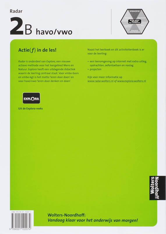 Achterkant van Activiteitenboek