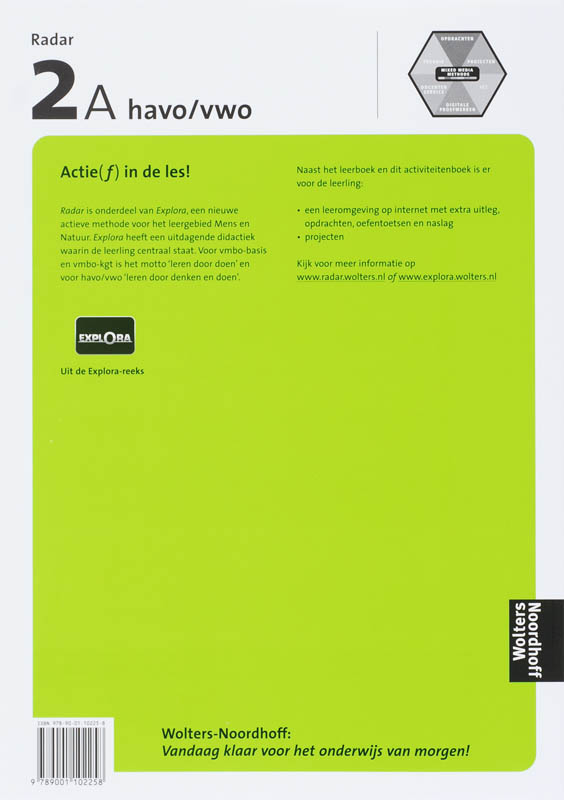 Achterkant van Activiteitenboek