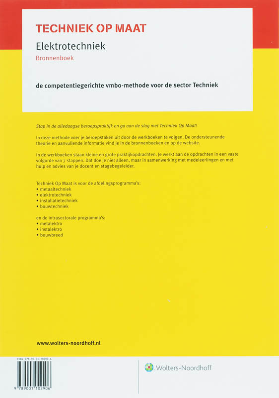 Achterkant van Electrotechniek