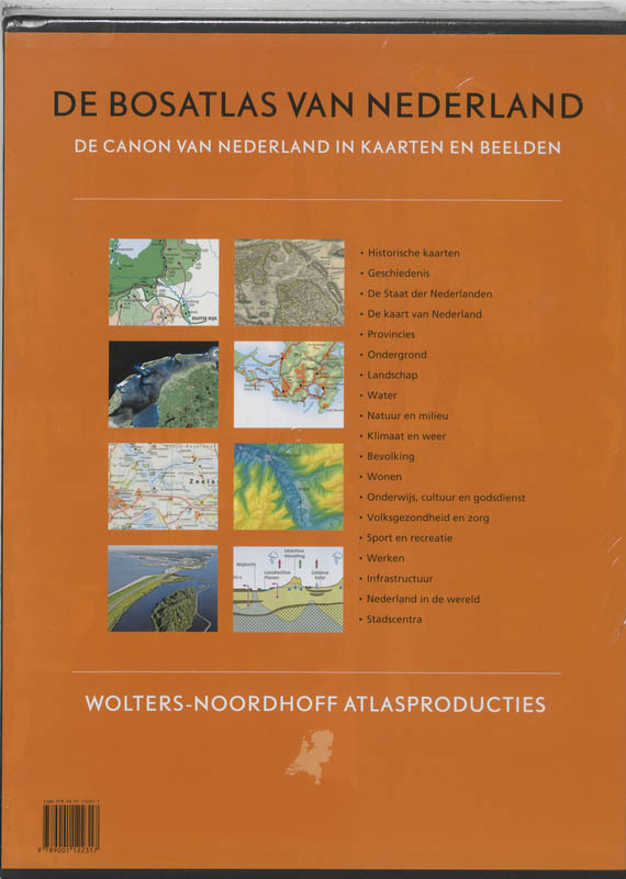 Achterkant van De Bosatlas van Nederland