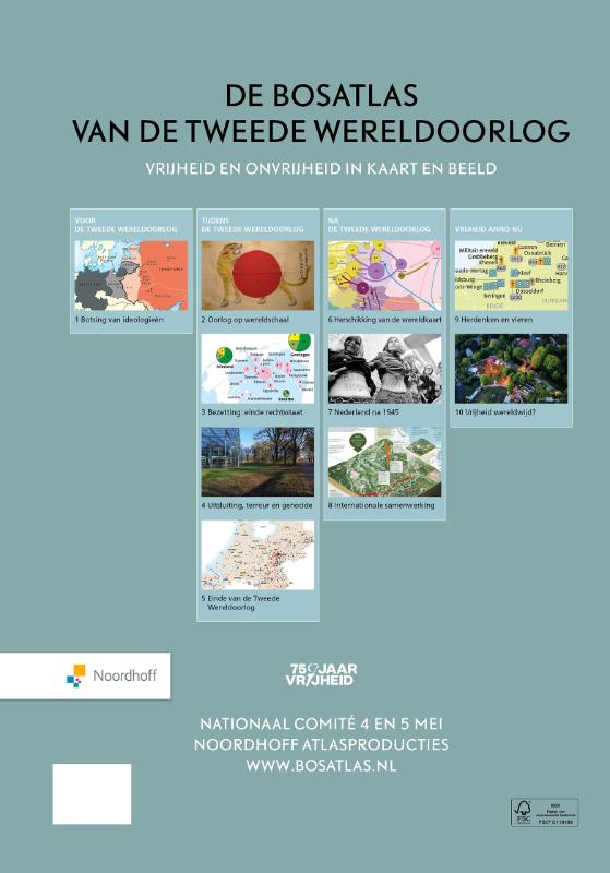 Achterkant van De Bosatlas van de Tweede Wereldoorlog