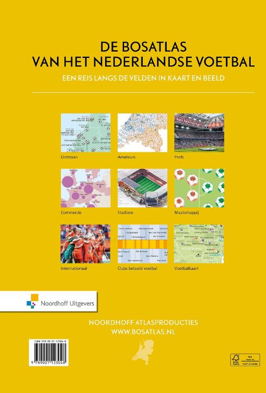 Achterkant van Bosatlas van het Nederlandse voetbal