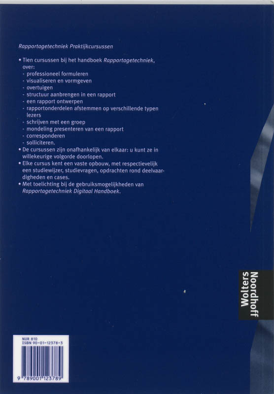 Achterkant van Praktijkcursussen