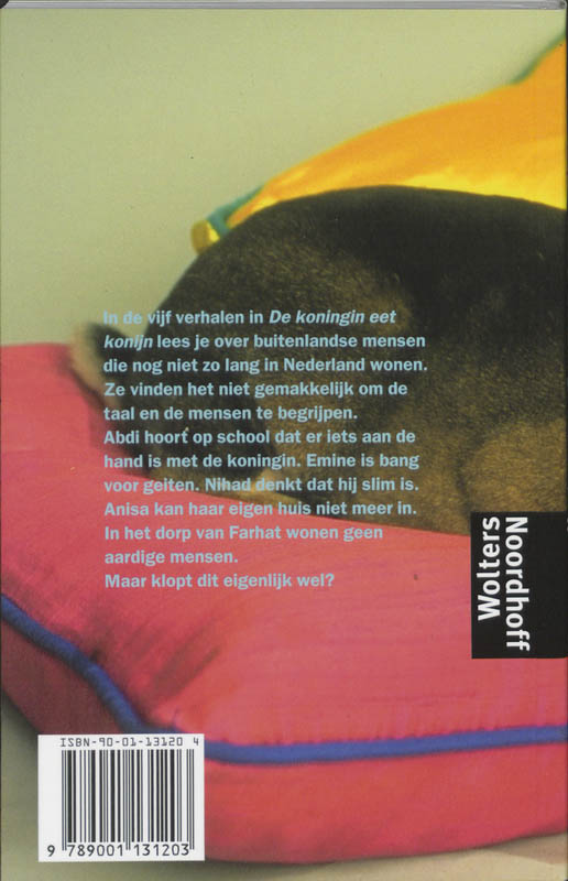 Achterkant van De koningin eet konijn