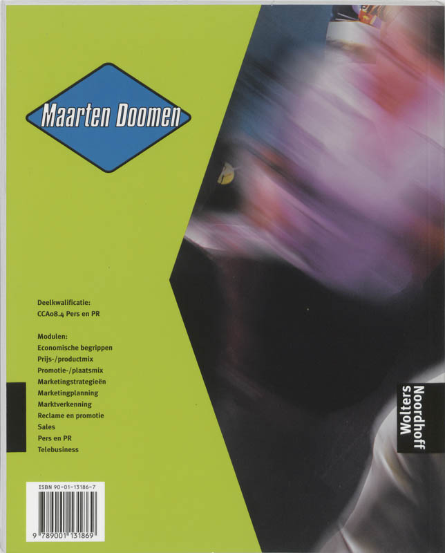 Achterkant van Tekstboek