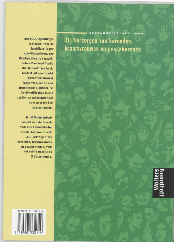Achterkant van Verzorgen van barenden, kraamvrouwen en pasgeborenen