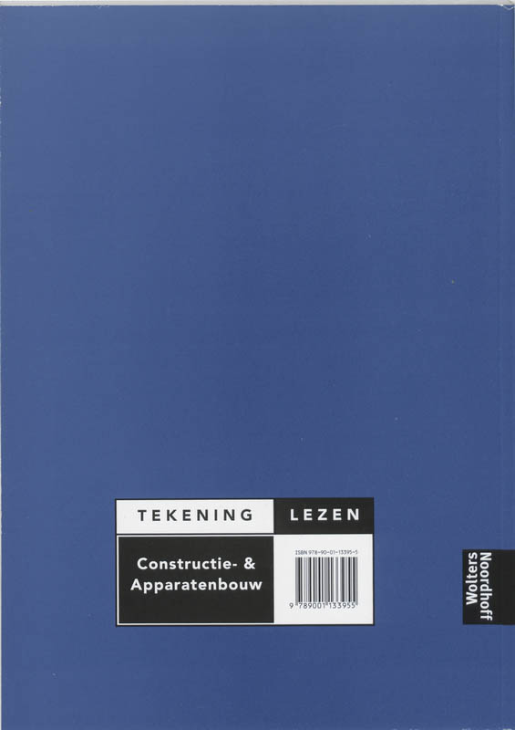 Achterkant van Tekeninglezen constructie & apparatenbouw