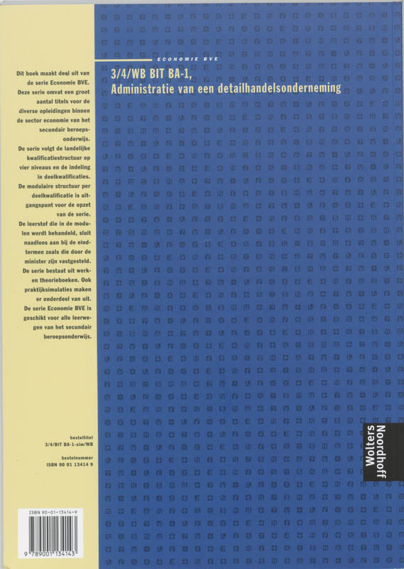 Achterkant van Werkboek