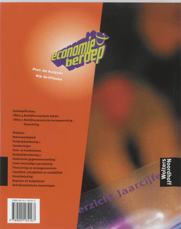 Achterkant van Tekstboek