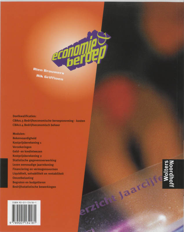 Achterkant van Tekstboek