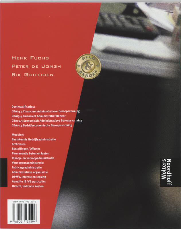 Achterkant van Tekstboek